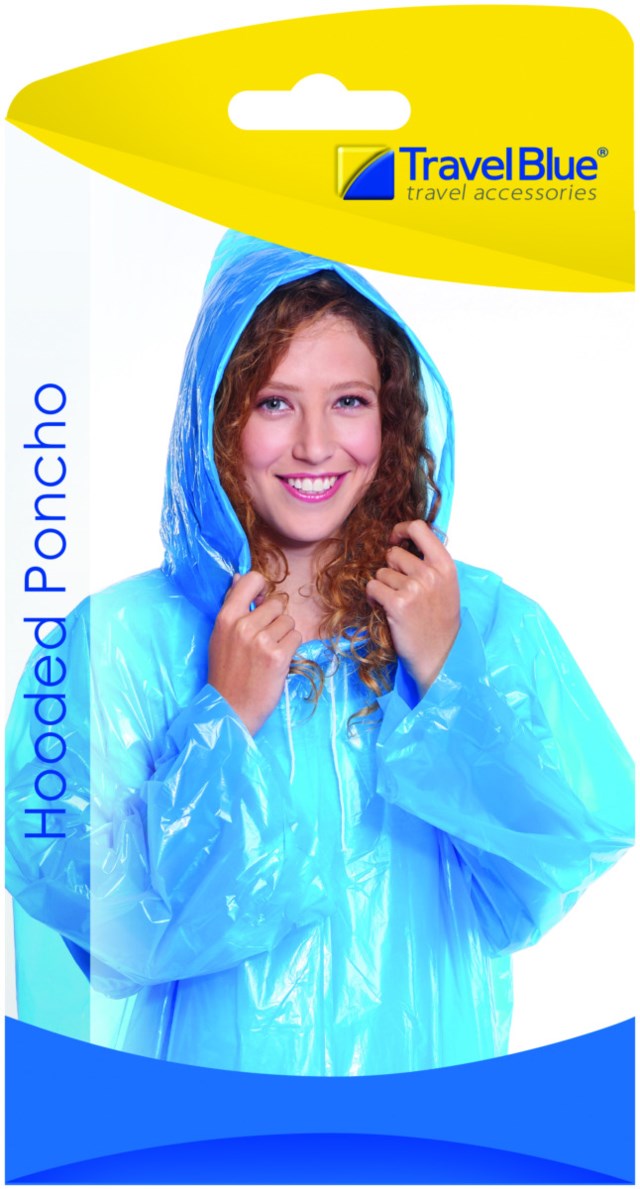 Hooded Poncho Unisex och onesize - 1