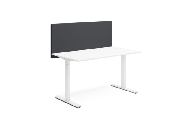 Bordsskärm Alma 1400x600 svart - 1400x600mm - 1
