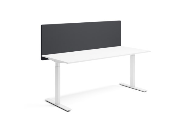 Bordsskärm Alma 1800x600 svart - 1800x600mm - 1