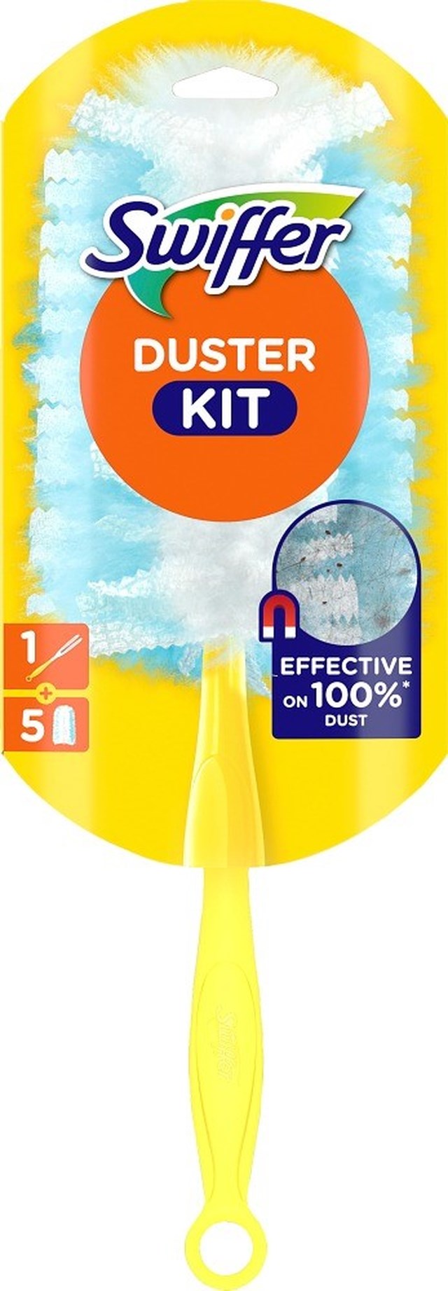 Swiffer Duster Handle kit +5st Refill - 1