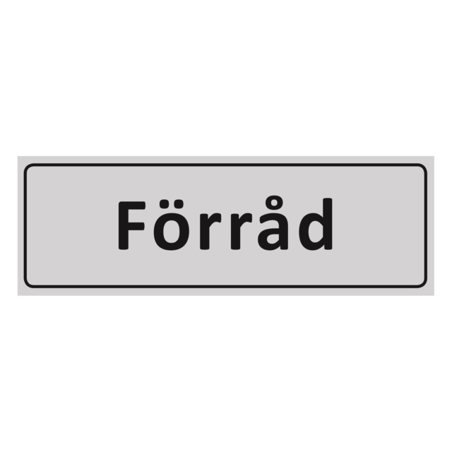 Informationsskylt Förråd - 225x80mm - 1