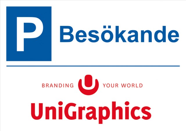 Parkeringsskylt med egen logga - 1