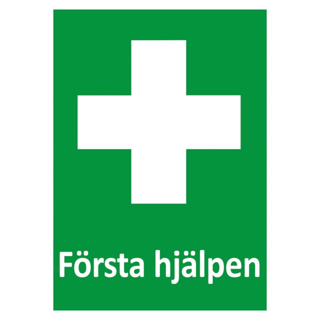 Nödskylt Första hjälpen - 297x210mm - 1
