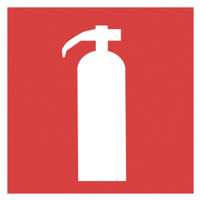 Brandskylt Handbrandsläckare 200x200 - 200x200mm - 1