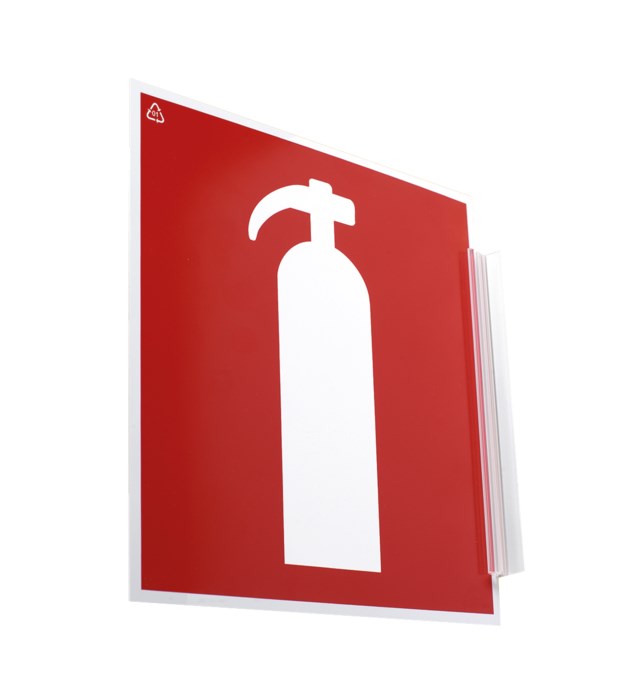 Brandskylt flaggskylt 200x200 mm - 200x200mm - 1