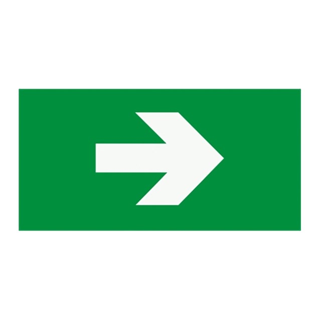 Nödskylt Pil, tilläggskylt till 6705520 - 1