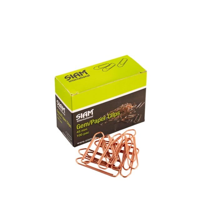 Gem kopparfärgade 45mm 100/ask - 45mm - 1