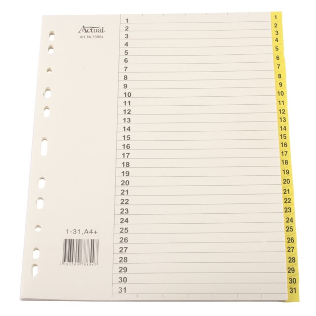 Systemregister Timing Plus A4+ 1-31 - A4 - 1