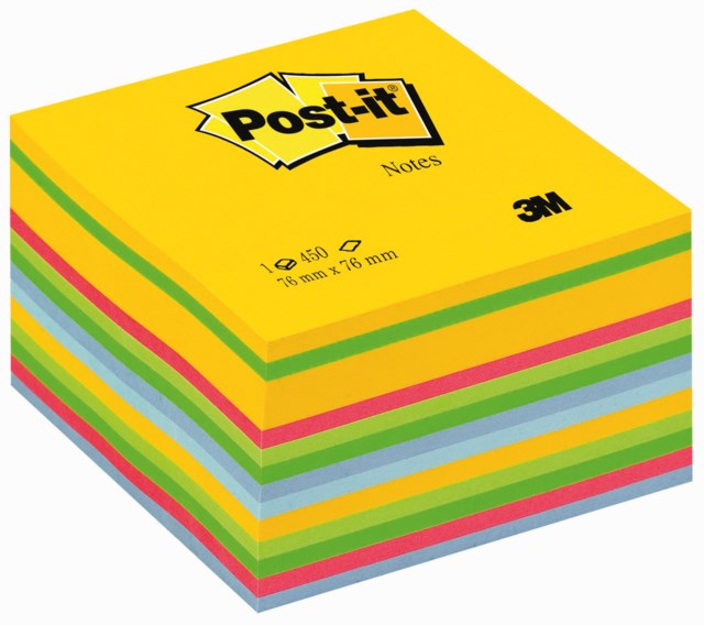 Post-it kub 2030U Ultra Rainbow 76x76mm - 76x76mm - 1