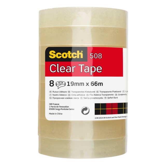 Tejp Scotch 508 19mm x 66m 8rl/fp - 19mmx66m - 1