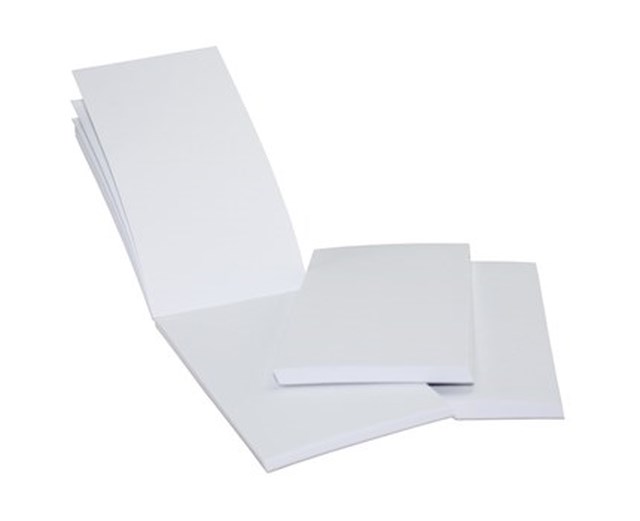 Restaurangblock 6.5x13cm vit - 65x130mm - 1