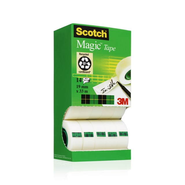 Dokumenttejp Scotch 810 19mm x 33m 14-pack - 19mmx33m - 1