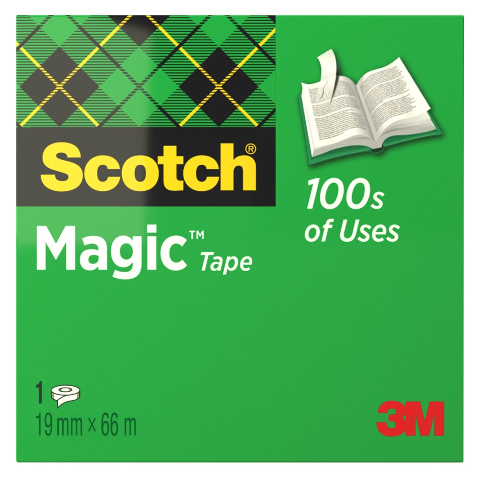 Dokumenttejp Scotch 810, matt, 19mm x 66m | Kontorab.se
