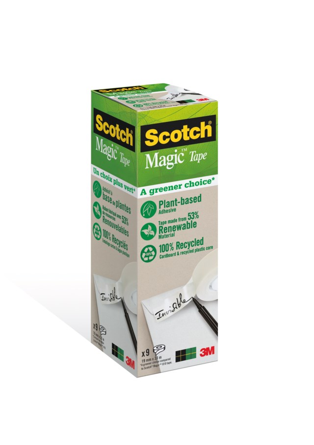 Dokumenttejp Scotch 900 19mm x 33m 9-pack - 19mmx33m - 1