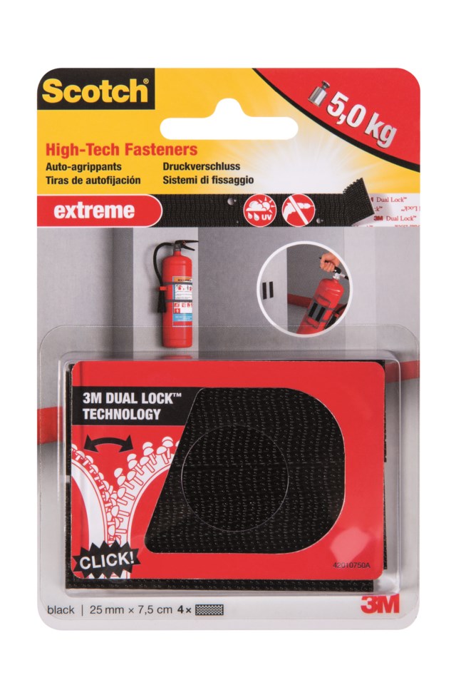 Kardborrband Scotch Extreme 25 x 75mm svart - 25x75mm - 1