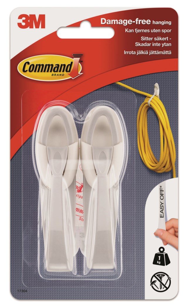 Kabelhållare Command 2 hållare/2 strips - 1