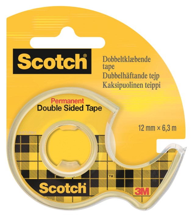 Dubbelhäftande tejp Scotch 665 12mm x 6,3m - 12mmx6,3m - 1