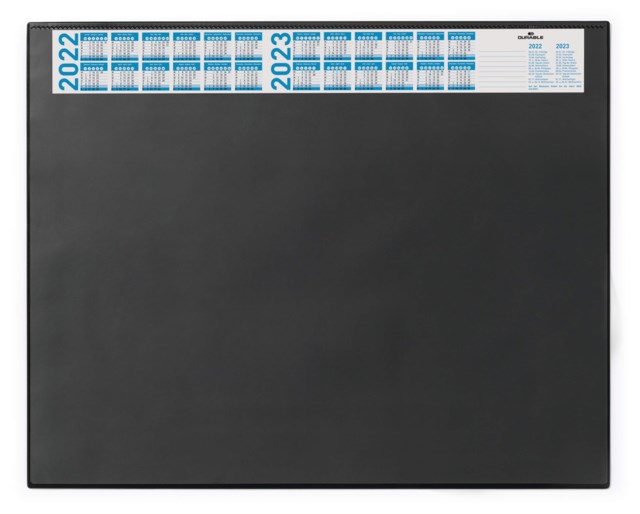 Skrivunderlägg Durable med årskalender, 65 x 52 cm, transparent klaff - 1