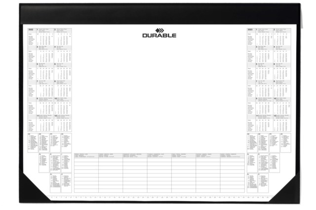 Skrivunderlägg Durable med kalenderblock, 59 x 42 cm, 2-års översikt - 1