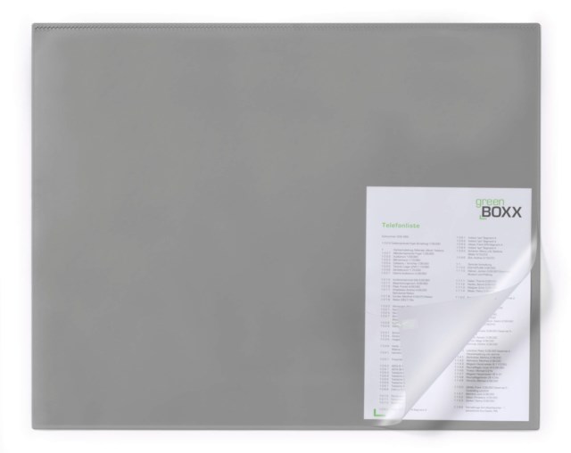 Skrivunderlägg Durable med kantskydd, 65 x 50 cm, transparent klaff - 1