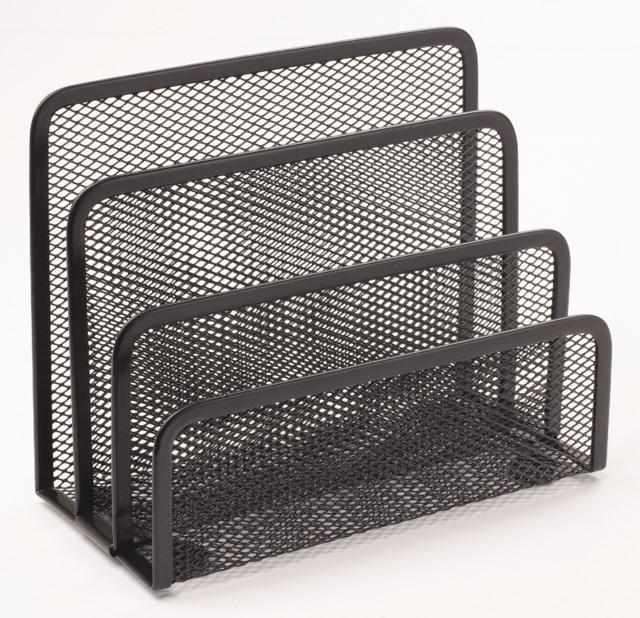 Kuvertställ Mesh trådmetall svart - 132x175x80mm - 1