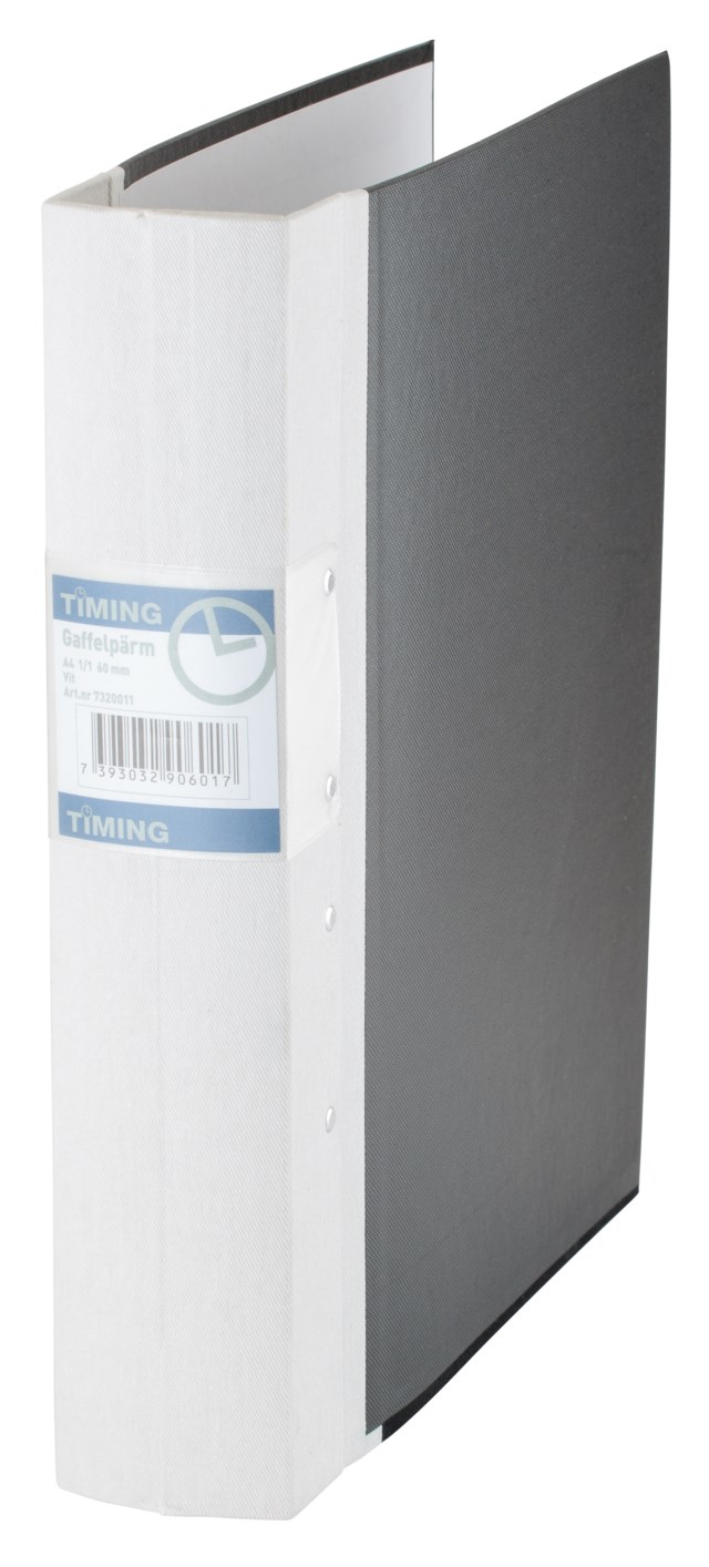 Gaffelpärm Timing 60 mm vit - A4 60mm - 1