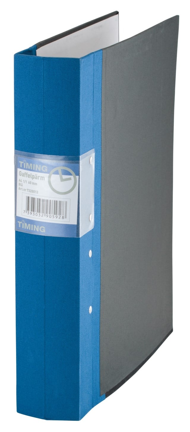 Gaffelpärm Timing 60 mm blå - A4 60mm - 1