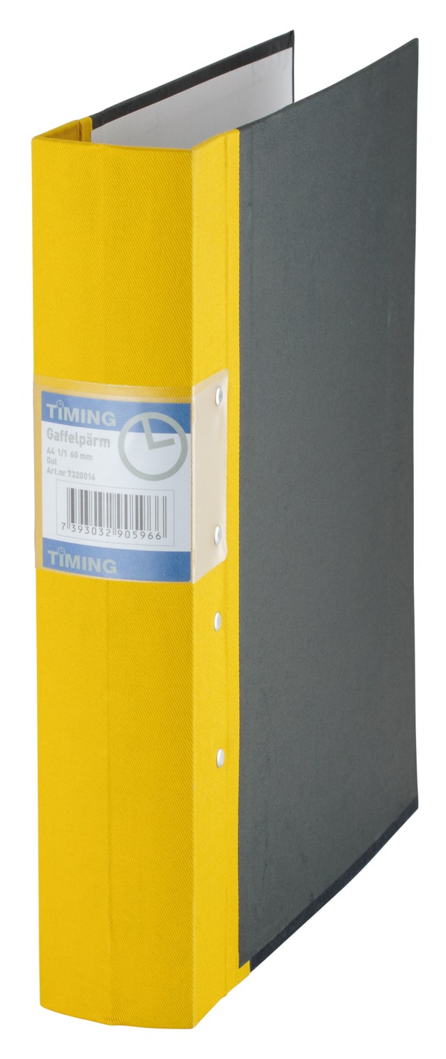 Gaffelpärm Timing 60 mm gul - A4 60mm - 1