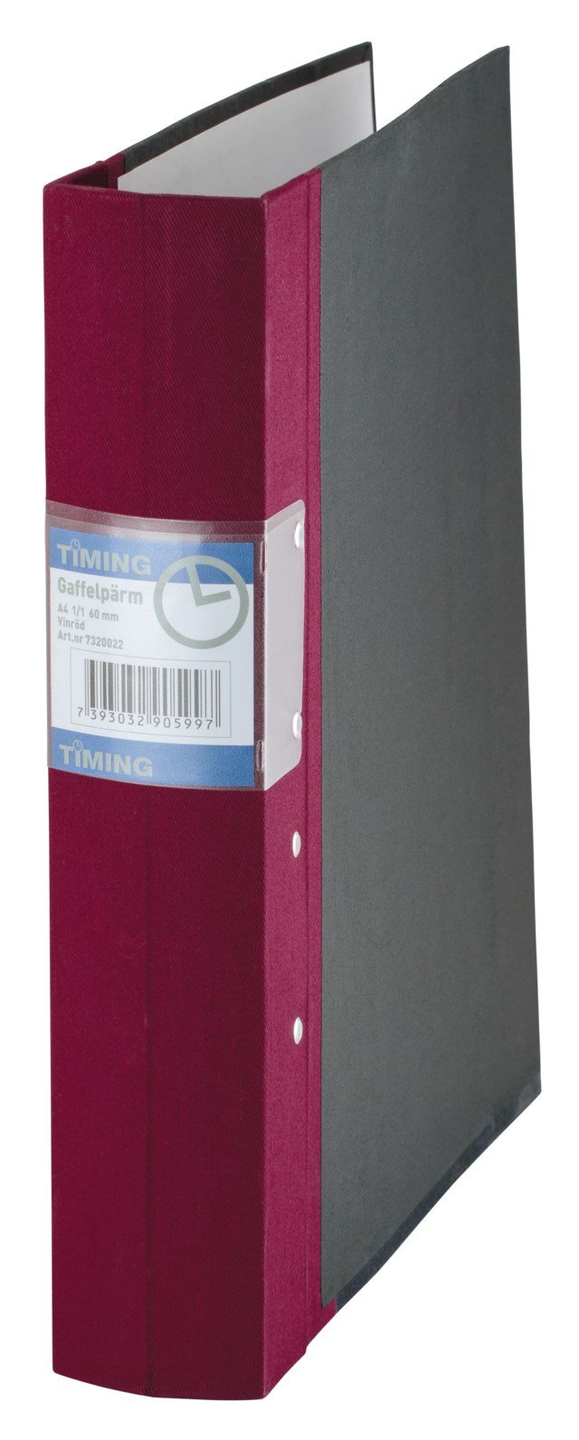 Gaffelpärm Timing 60 mm vinröd - A4 60mm - 1