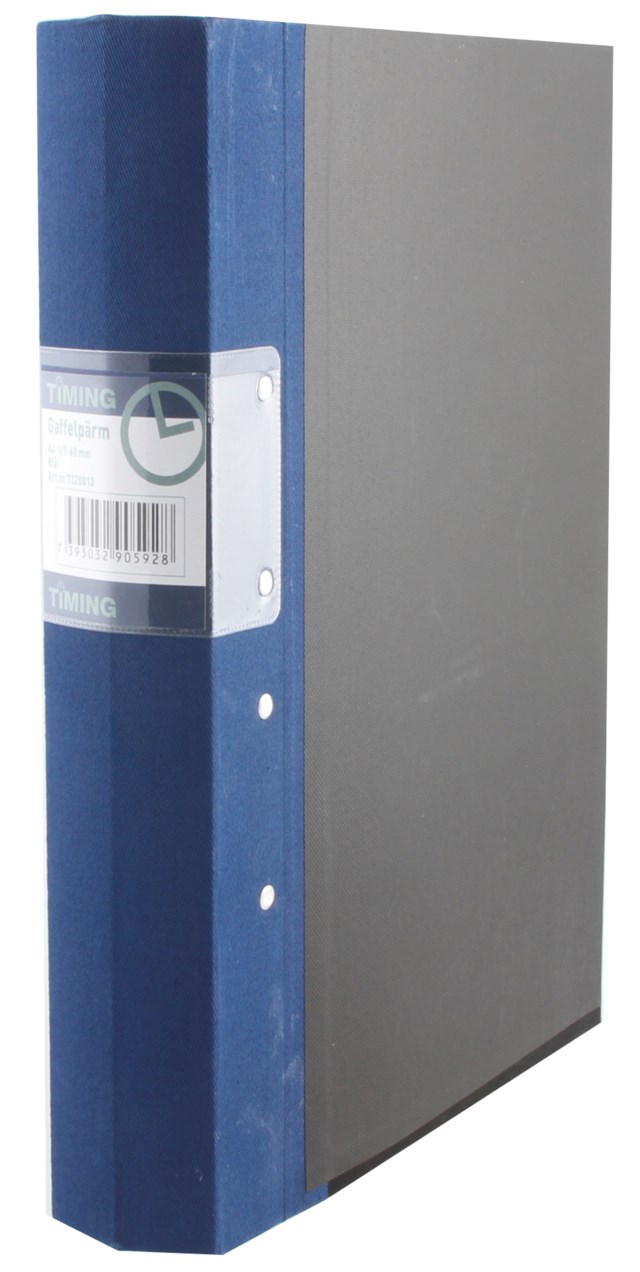 Gaffelpärm Timing 40 mm blå - A6 - 1
