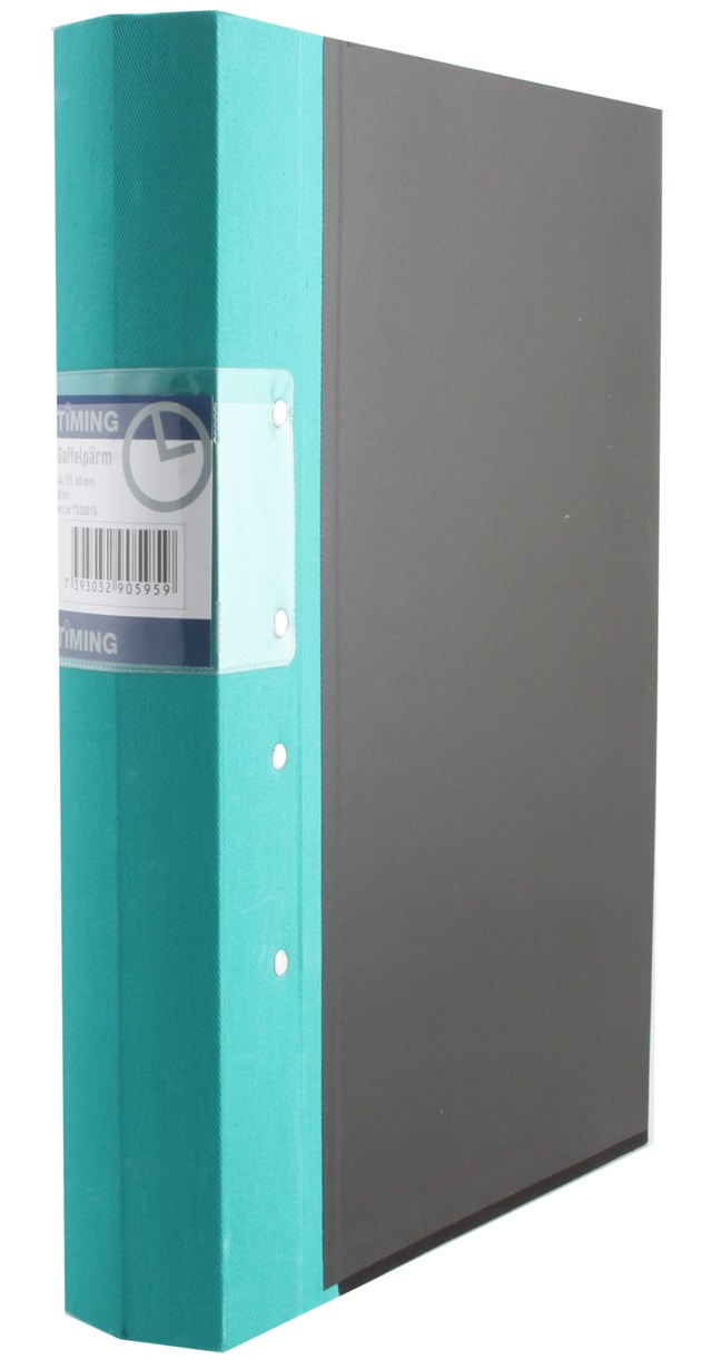 Gaffelpärm Timing 40 mm grön - A4 - 1