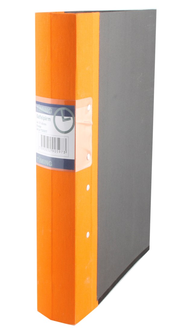 Gaffelpärm Timing 40 mm orange - A4 - 1