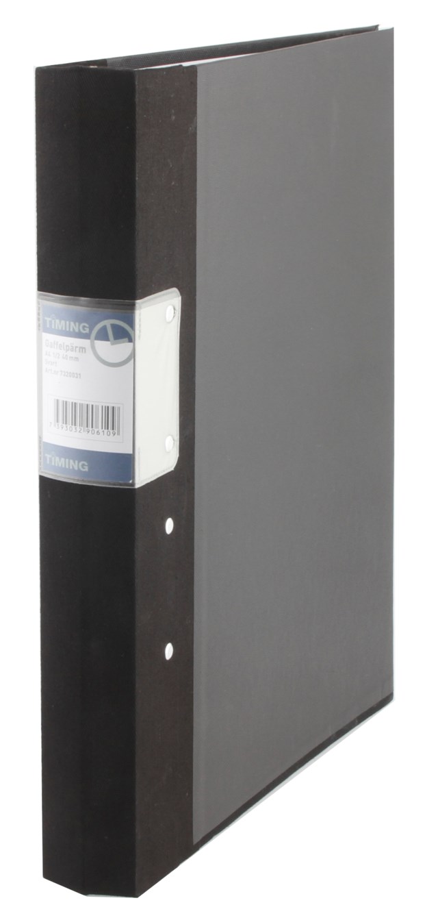 Gaffelpärm Timing 40 mm svart - A4 - 1