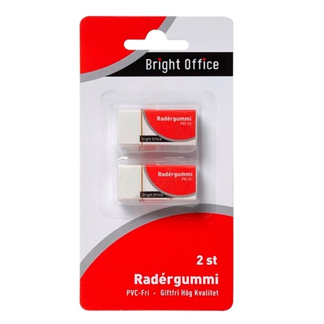 Radergummi 2-pack blister - 1