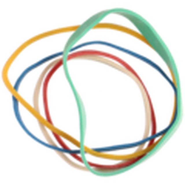 Gummiband sort stl & sort färger 50 gr - 32/50/70mm - 1