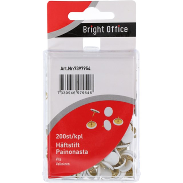 Häftstift vita 200st/fp - 1