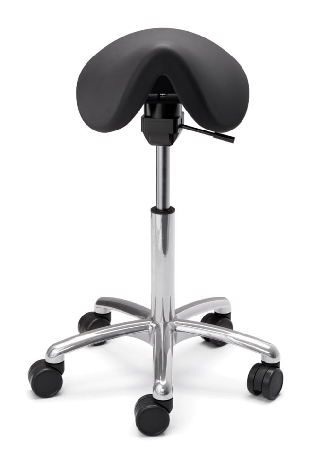 Balansstol Polo S mörkgrå textil 63-90 cm - 630-900mm - 1