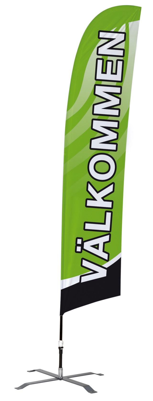 Beachflagga Välkommen 50x230 cm - 50x230cm - 1