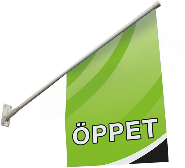 Fasadflagga Öppet 40x40x60 cm - 400x400x600mm - 1