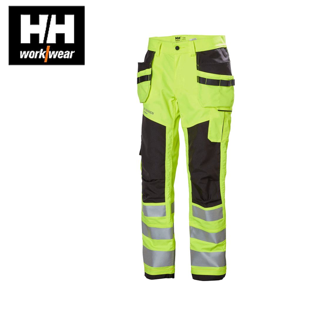 Hantverksbyxa Helly Hansen Alna Klass 2, gul/svart - Kläder, Skydd & Vård - Arbetskläder - Varselbyxor