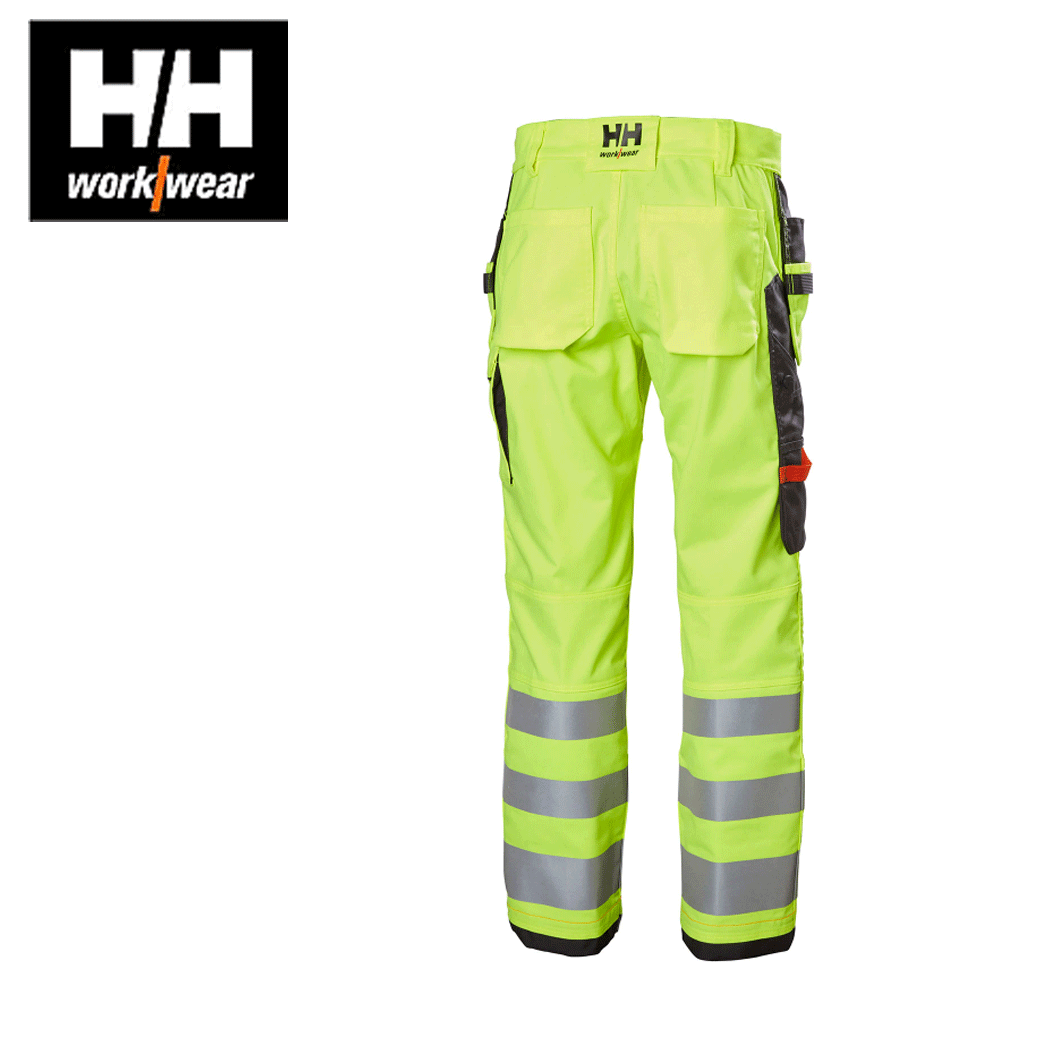 Hantverksbyxa Helly Hansen Alna Varsel Klass 2, gul/svart - Kläder, Skydd & Vård - Arbetskläder - Varselbyxor