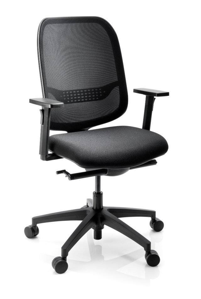 Kontorsstol Mesh svart - 1