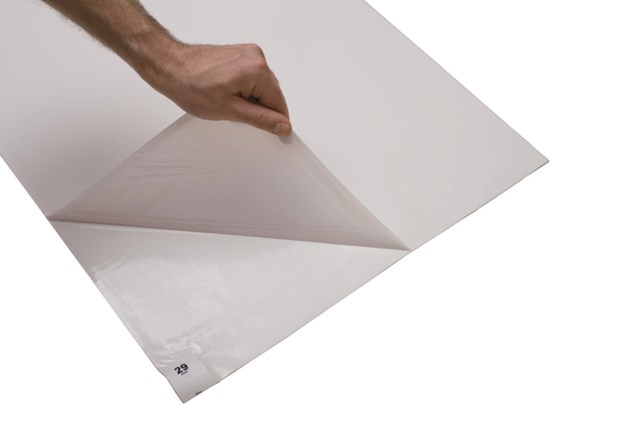 Klibbmatta Activa 90x115cm, vit, 30ark/fp x 8fp/krt - 900x1150mm - 1