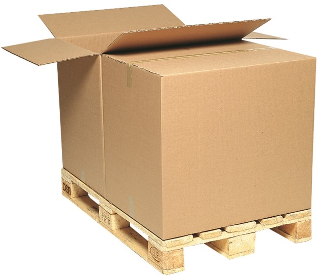 Wellpapplåda Halvcontainer 780X580X475 - 780x580x475mm - 1