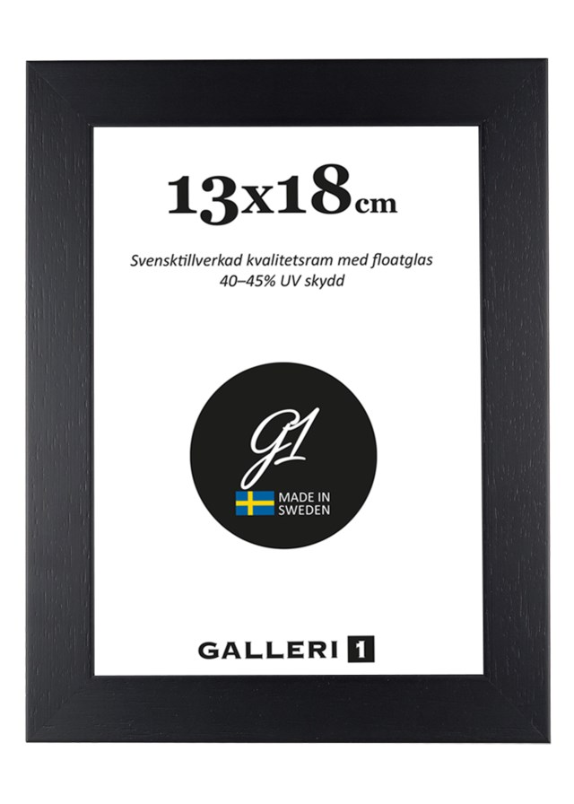 Fotoram svartfärgad trä platt 70x100cm - 700x1000mm - 1