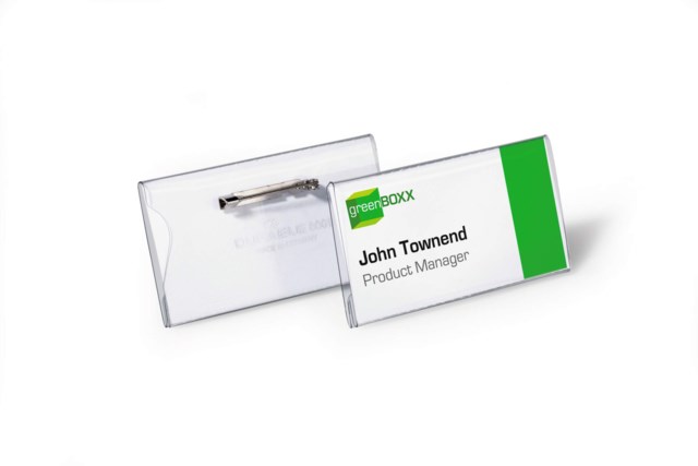 Namnskylt 40x75 akryl, nålfäste - 1