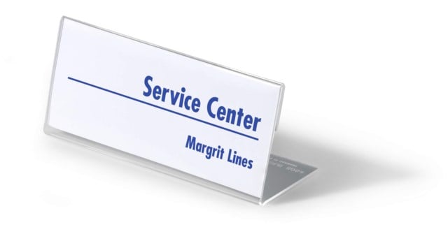 Bordsskylt 61x150 mm akryl 10st - 1