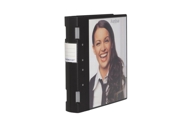 Gaffelpärm Keba Ergo A4+ 55mm svart - A4 55mm - 1