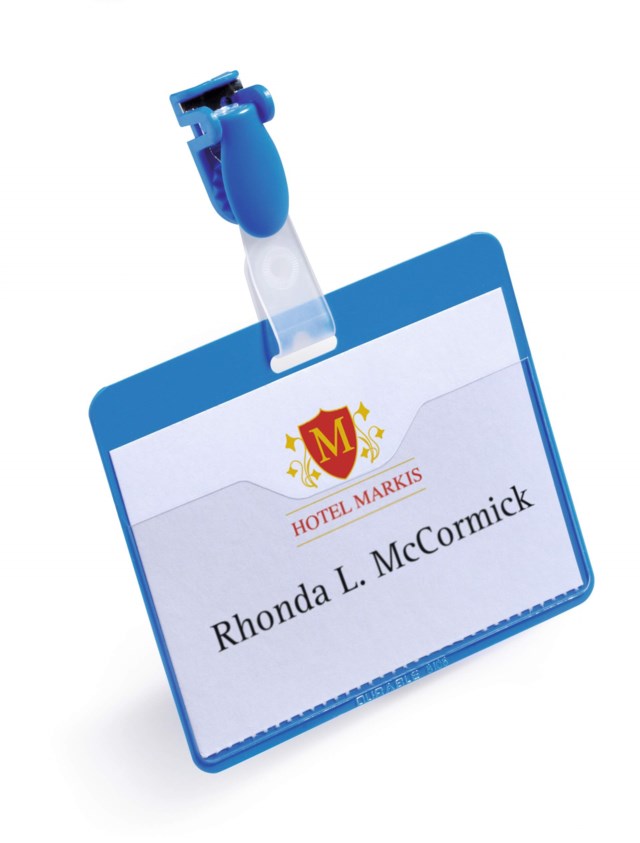 Namnskylt 60x90, hängselclips 25st - 1