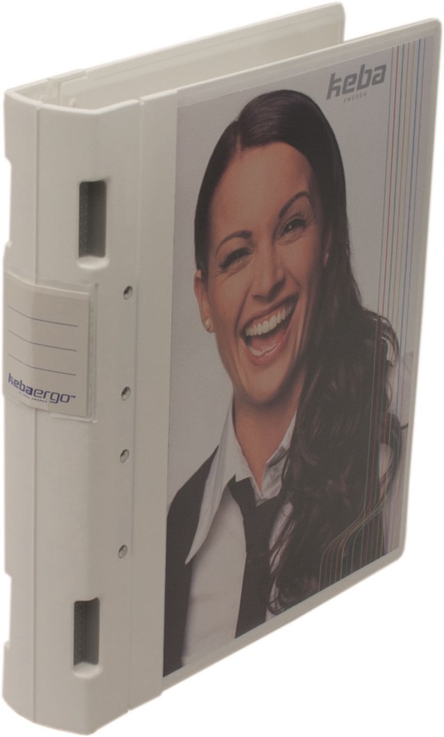 Gaffelpärm Keba Ergo A4+ 55mm vit - A4 55mm - 1